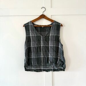 Plaid Sleeveless Top -